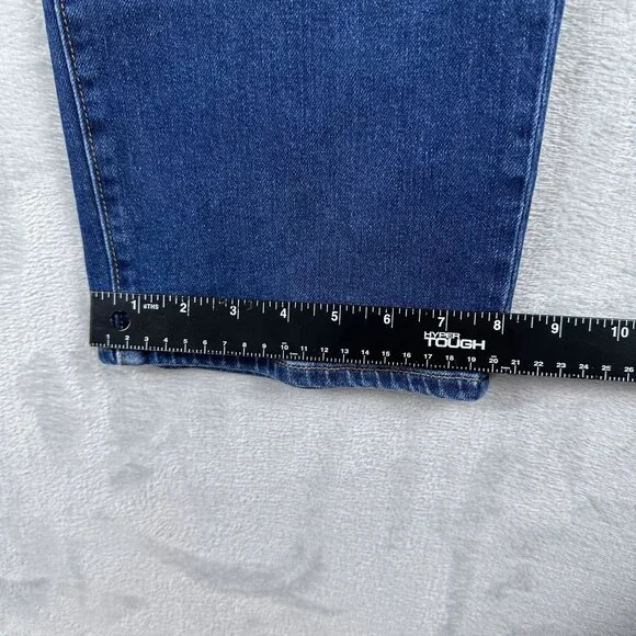 Ann Taylor Straight Leg Jeans Womens Size 14 High Waist Medium Wash Blue - Picture 9 of 11